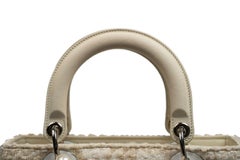 Christian Dior Lady D-Lite Bag Cannage Embroidered Canvas Medium