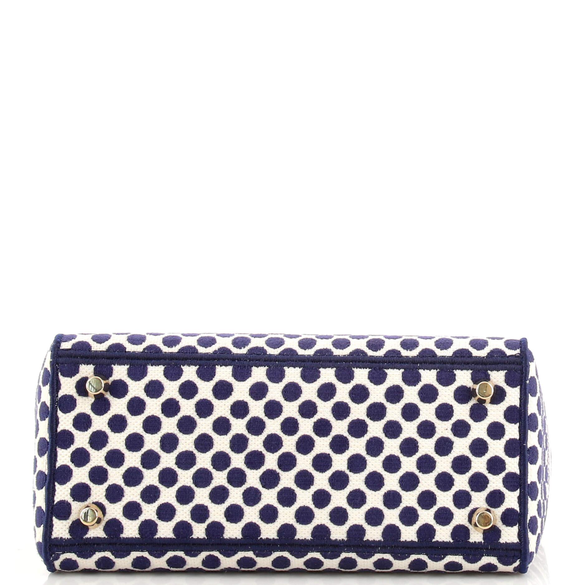 Christian Dior Lady D-Lite Bag Embroidered Canvas Medium 1