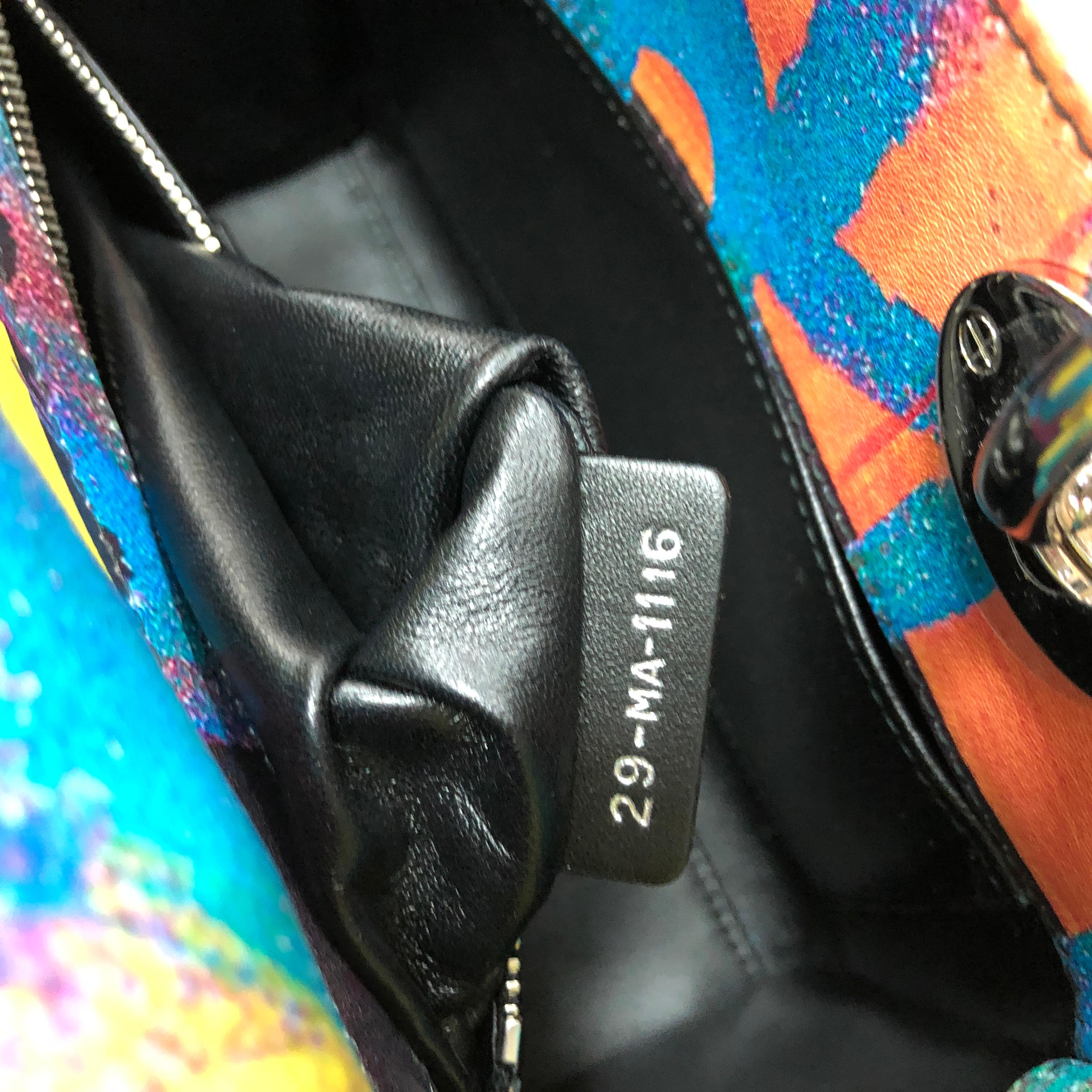 Christian Dior Lady Dior Art Bag Limited Edition Chris Martin Printed  In Good Condition In NY, NY