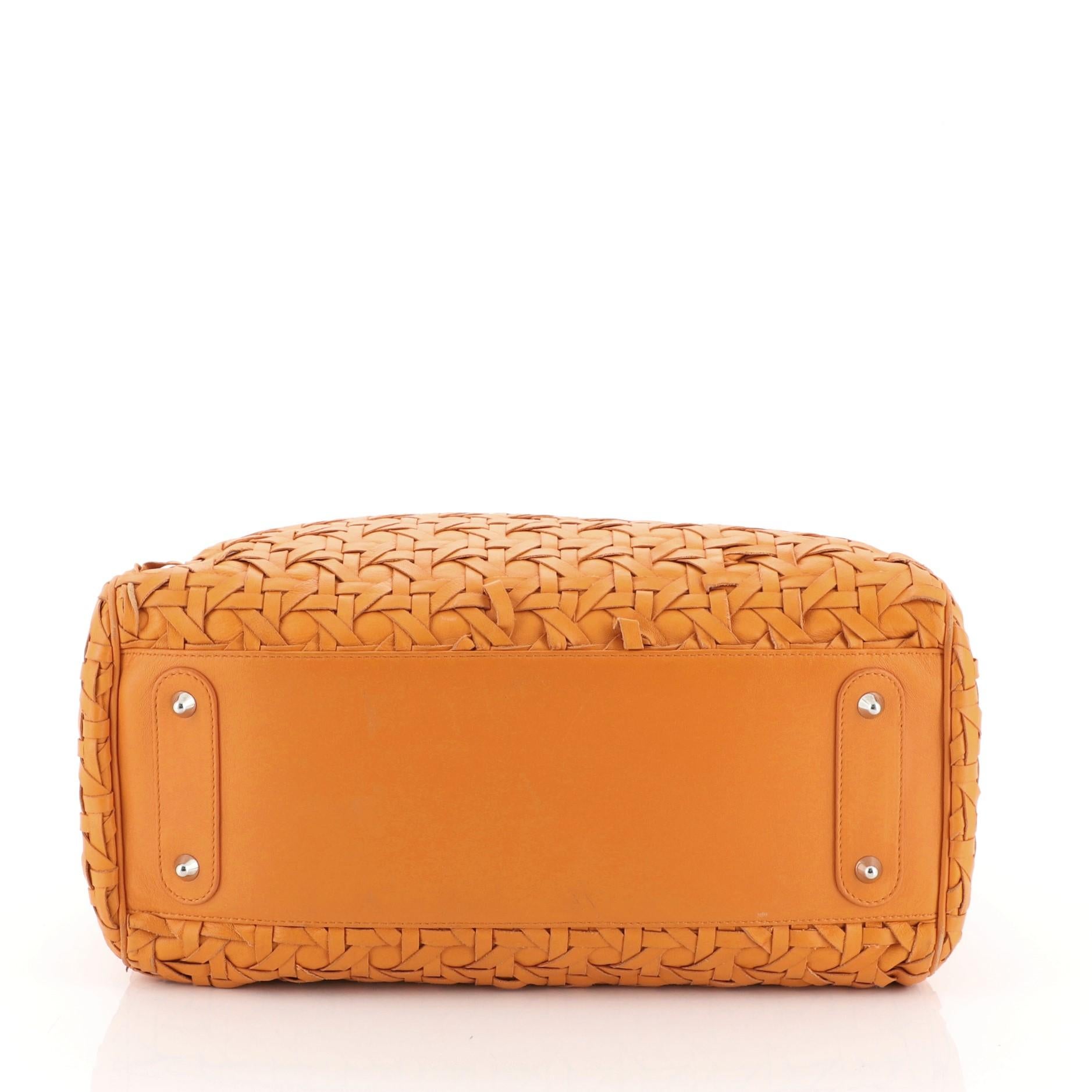 woven christian dior bag