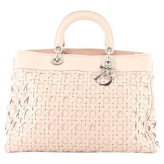 Christian Dior Lady Dior Avenue Bag Woven Leather Large