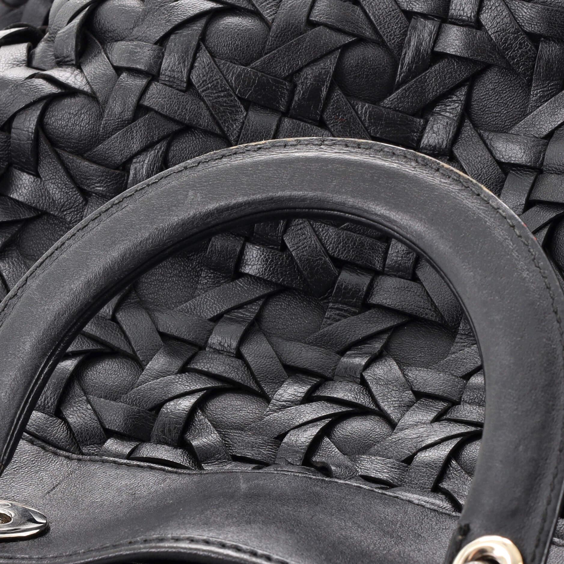 Christian Dior Lady Dior Avenue Bag Woven Leather Medium 3