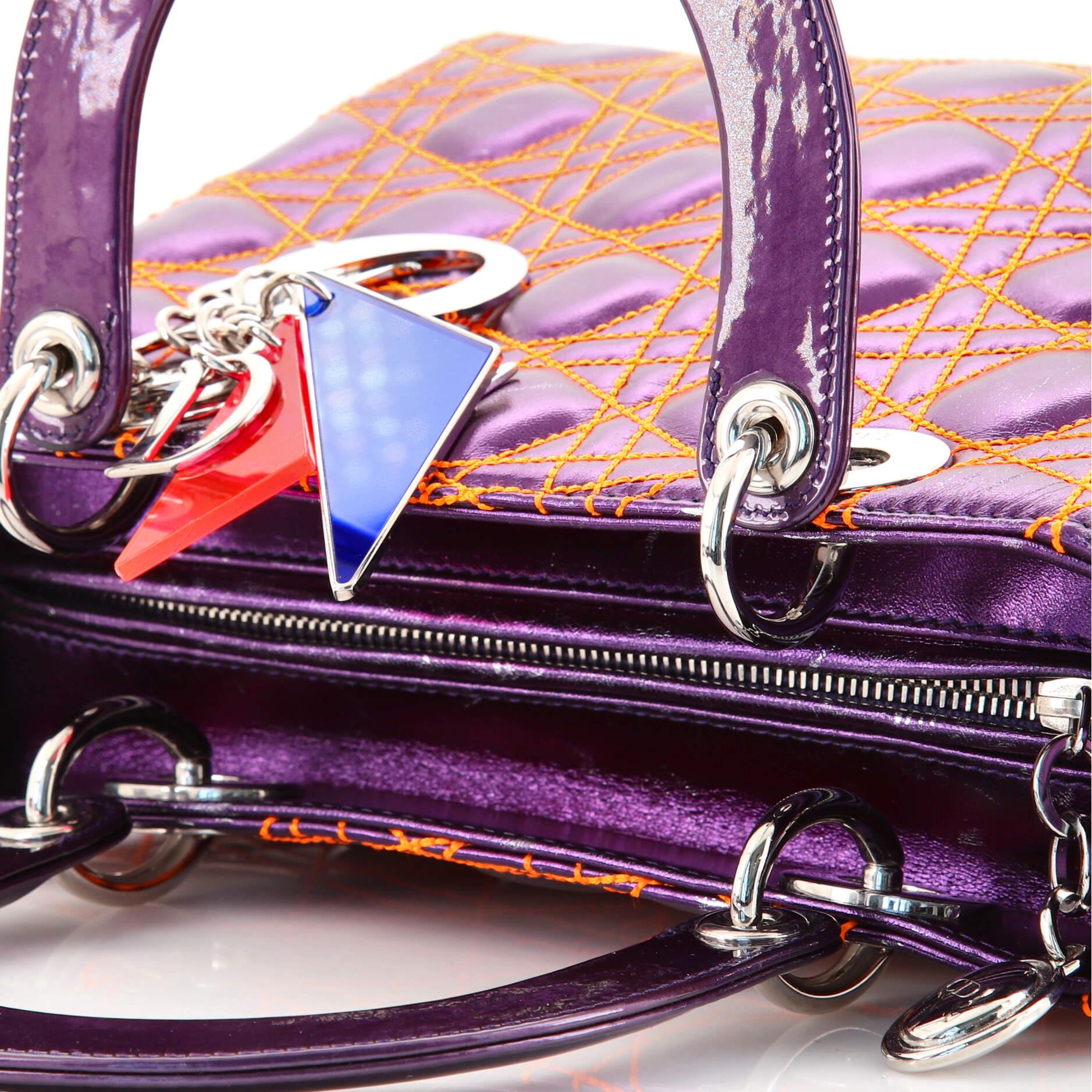 Christian Dior Lady Dior Bag Anselm Reyle Cannage Quilt Leather Medium 1