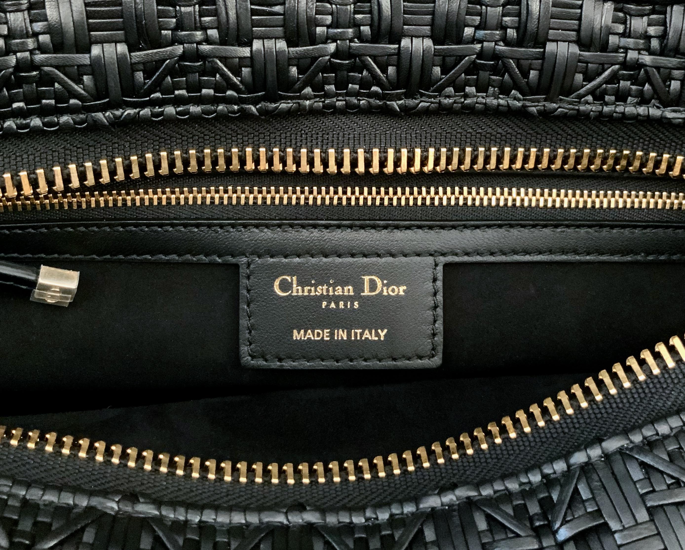 Christian Dior Lady Dior Bag Cannage Braided Leather Limited Edition 4