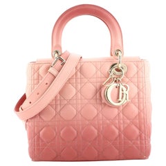 Christian Dior Lady Dior Bag Cannage Quilt Gradient Lambskin Medium