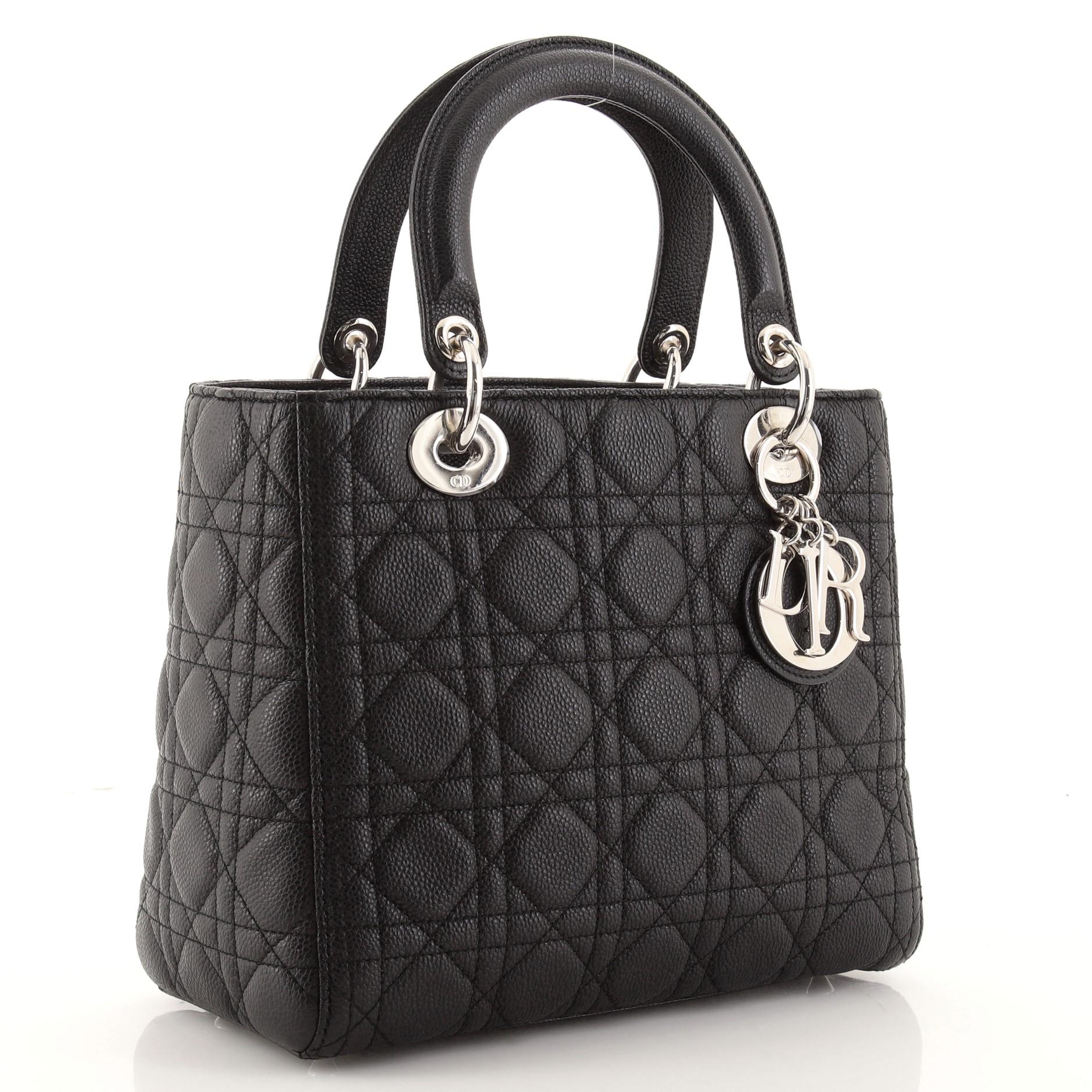 lady dior grained calfskin