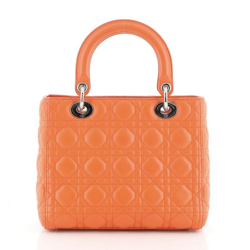 orange dior bag