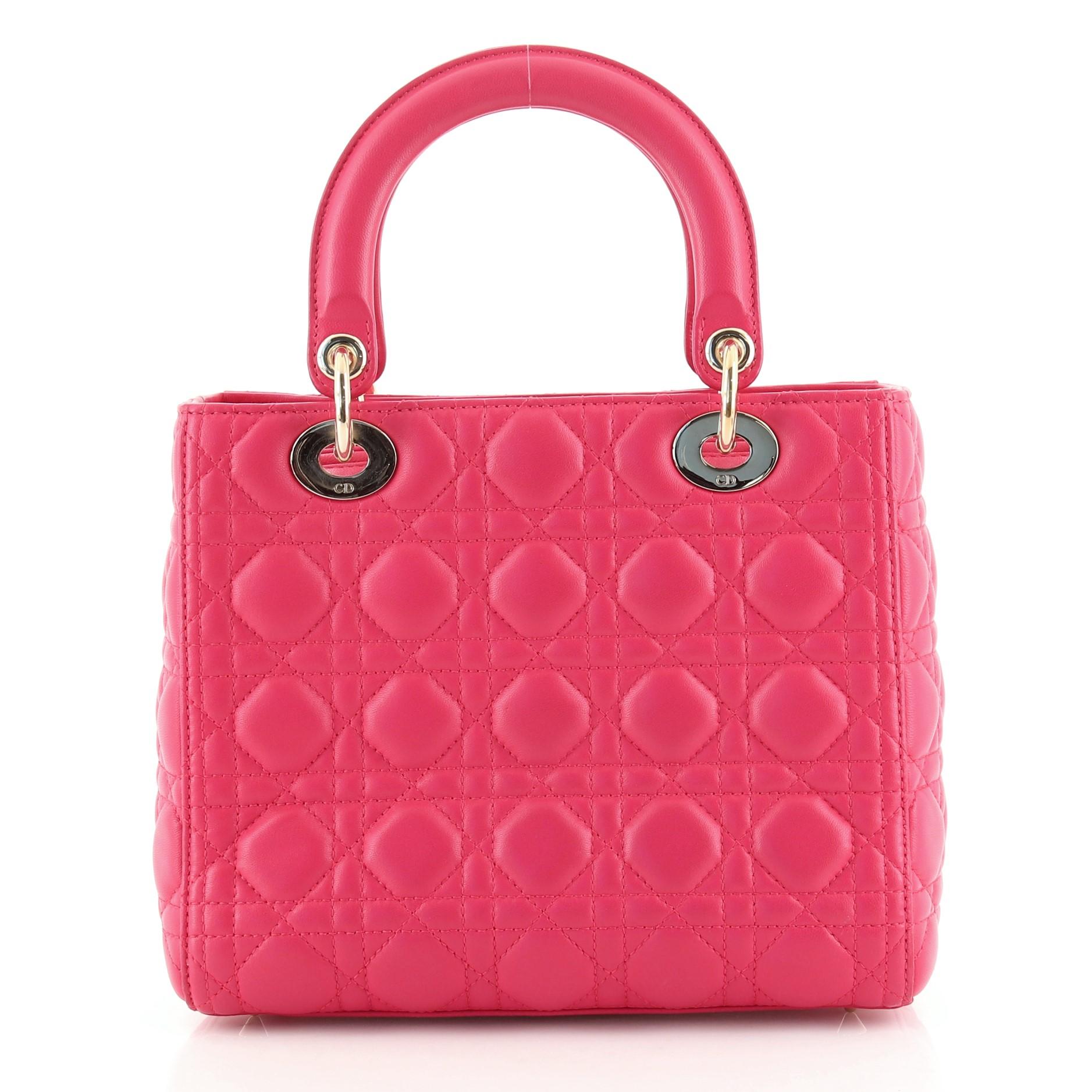 pink christian dior bag