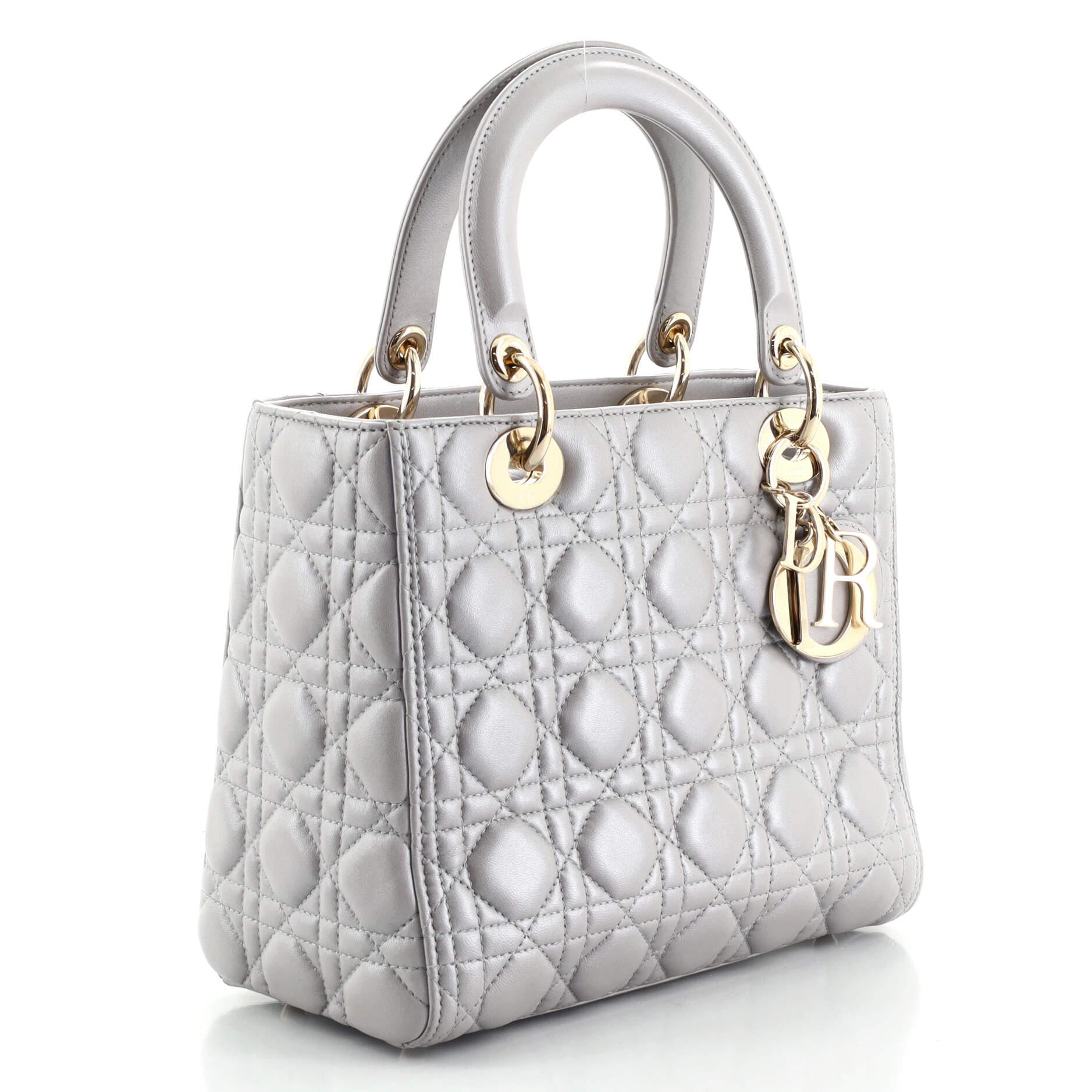 lady dior grey medium