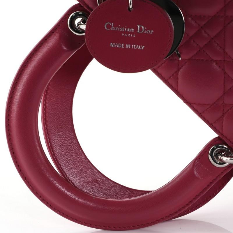 Christian Dior Lady Dior Bag Cannage Quilt Lambskin Medium 2