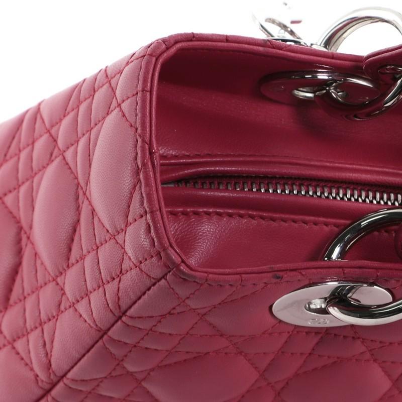Christian Dior Lady Dior Bag Cannage Quilt Lambskin Medium 3