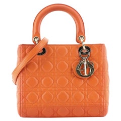 Christian Dior Lady Dior Bag Cannage Quilt Lambskin Medium