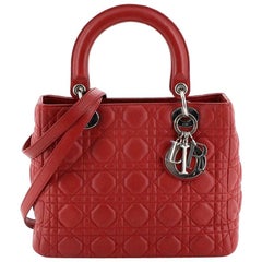 Christian Dior Lady Dior Bag Cannage Quilt Lambskin Medium