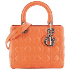 Christian Dior Lady Dior Bag Cannage Quilt Lambskin Medium