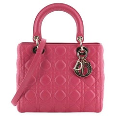 Christian Dior Lady Dior Bag Cannage Quilt Lambskin Medium