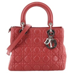 Christian Dior Lady Dior Bag Cannage Quilt Lambskin Medium