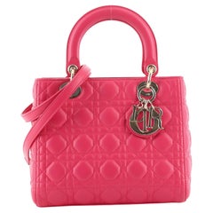 Christian Dior Lady Dior Bag Cannage Quilt Lambskin Medium