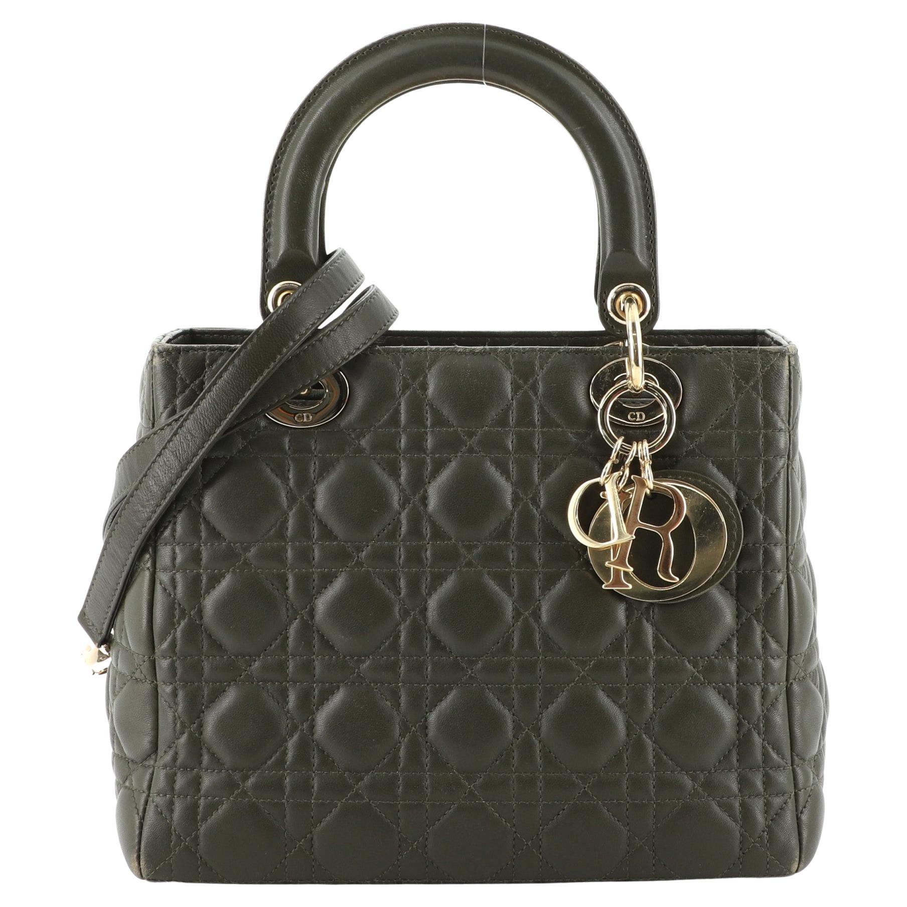 Christian Dior Lady Dior Bag Ombre Micro Cannage Perforated Calfskin at