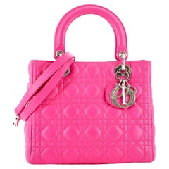 Christian Dior Lady Dior Bag Cannage Quilt Lambskin Medium
