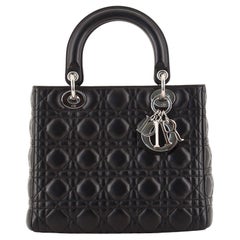 Christian Dior Lady Dior Bag Cannage Quilt Lambskin Medium