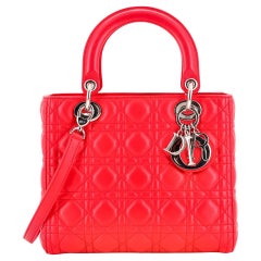 Christian Dior Lady Dior Bag Cannage Quilt Lambskin Medium