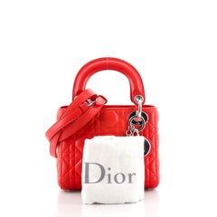 Christian Dior Lady Dior Bag Cannage Quilt Lambskin Mini