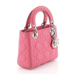 Christian Dior Lady Dior Bag Cannage Quilt Lambskin Mini