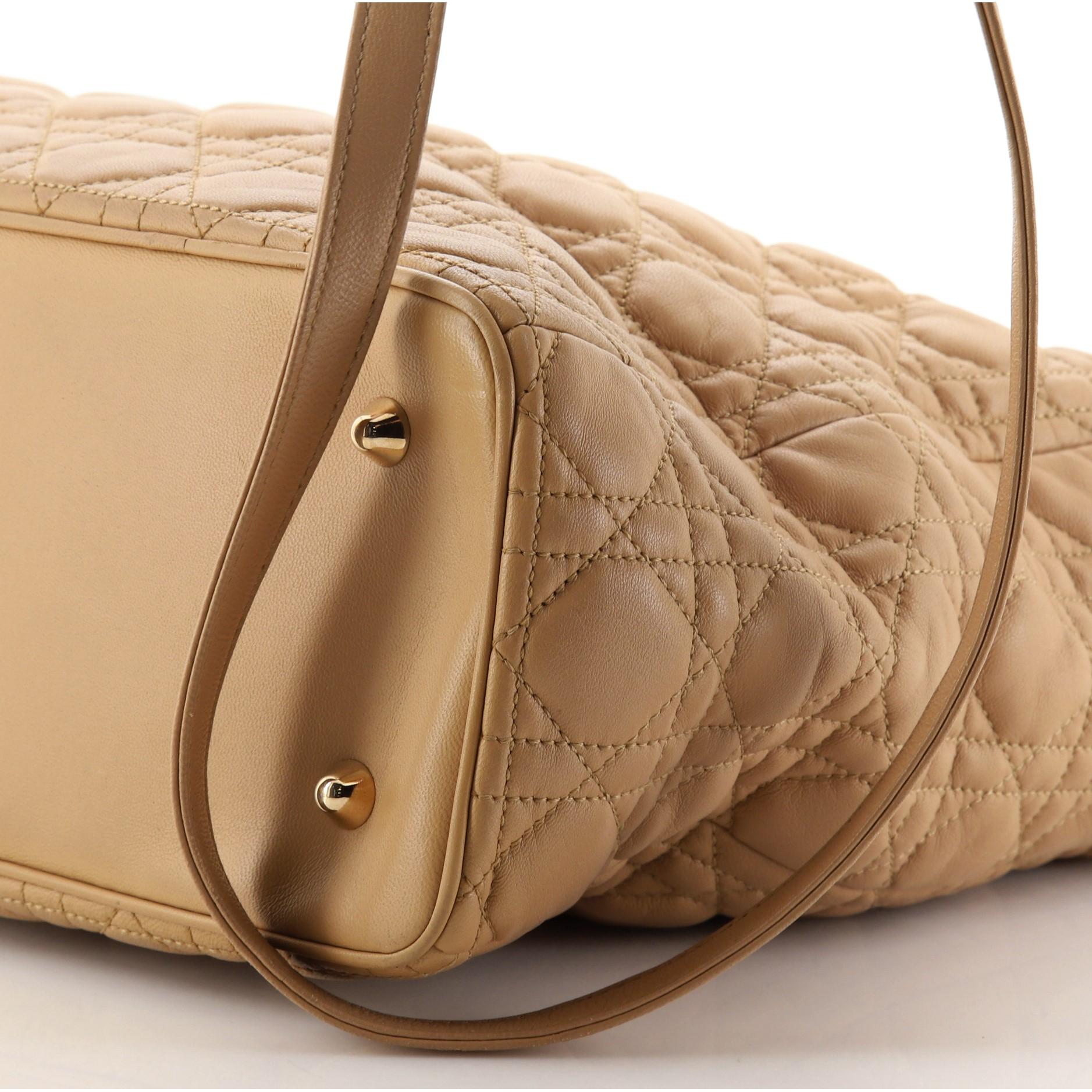 Christian Dior Lady Dior Tasche Cannage Gestepptes Lammfell XL 1