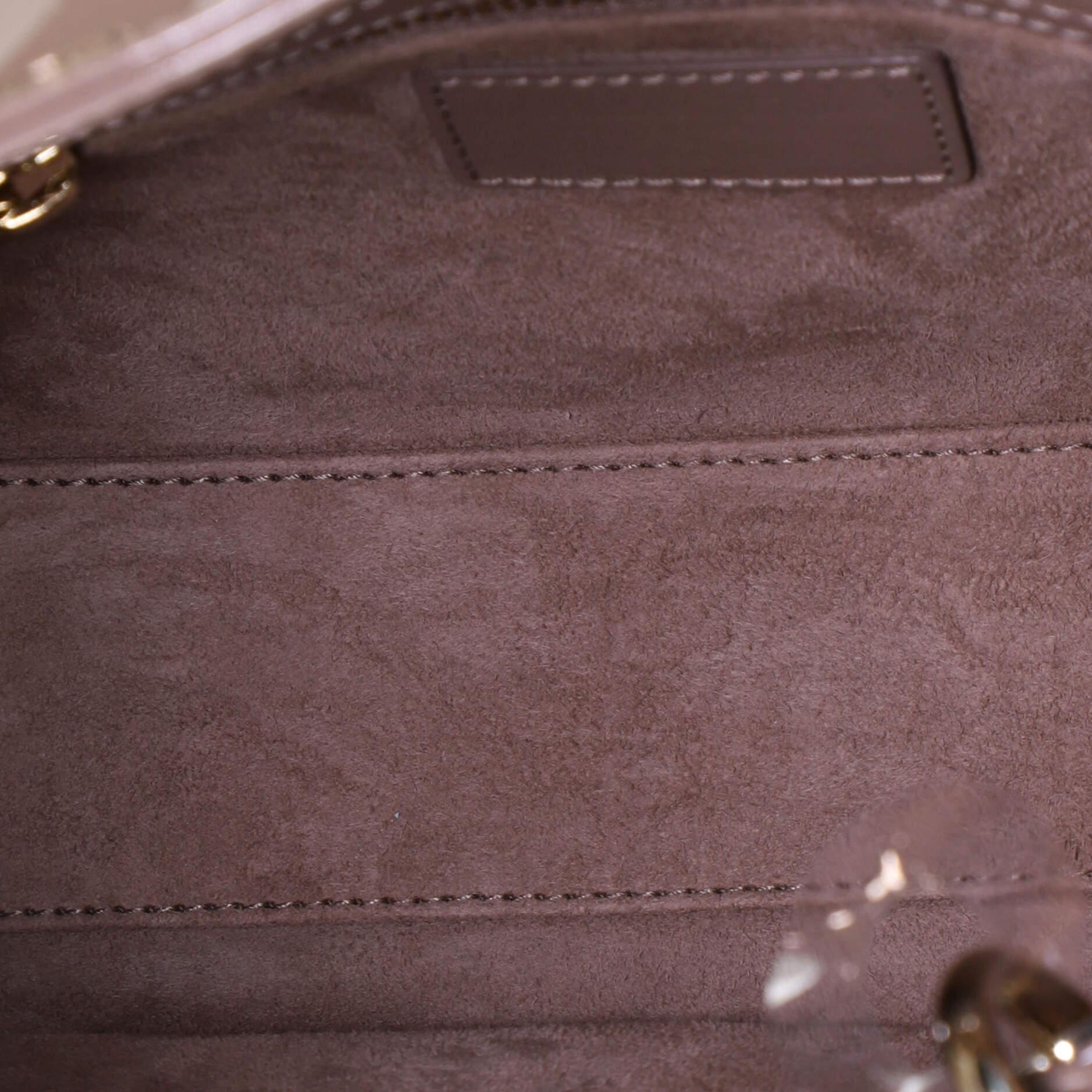Christian Dior Lady Dior Bag Cannage Quilt Patent Small 1