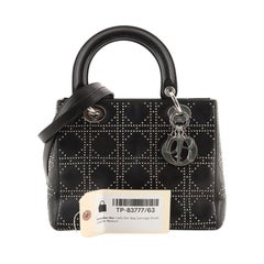 Christian Dior Lady Dior Bag Cannage Studded Lambskin Medium