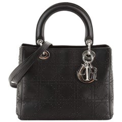 Christian Dior Lady Dior Bag Cannage Studded Leather Medium