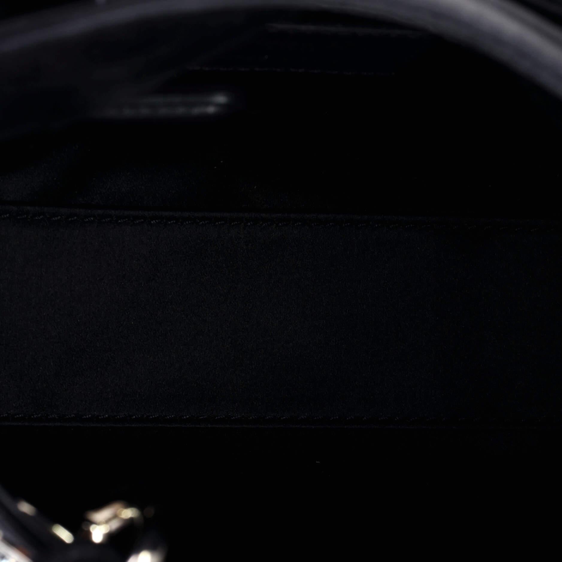 Christian Dior Lady Dior Bag Crystal Embellished Cannage Quilt Satin Mini 1