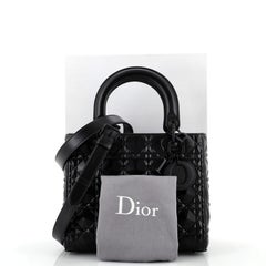 Christian Dior Lady Dior Bag Diamond Motif Cannage Calfskin Medium