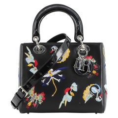 Christian Dior Lady Dior Bag Embroidered Calfskin Medium