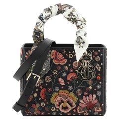 Christian Dior Lady Dior Bag Floral Beaded Leather Medium
