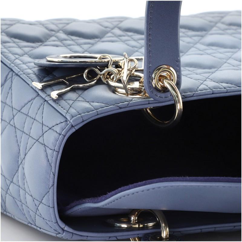 Christian Dior Lady Dior Bag Gradient Cannage Quilt Lambskin Medium In Good Condition In NY, NY