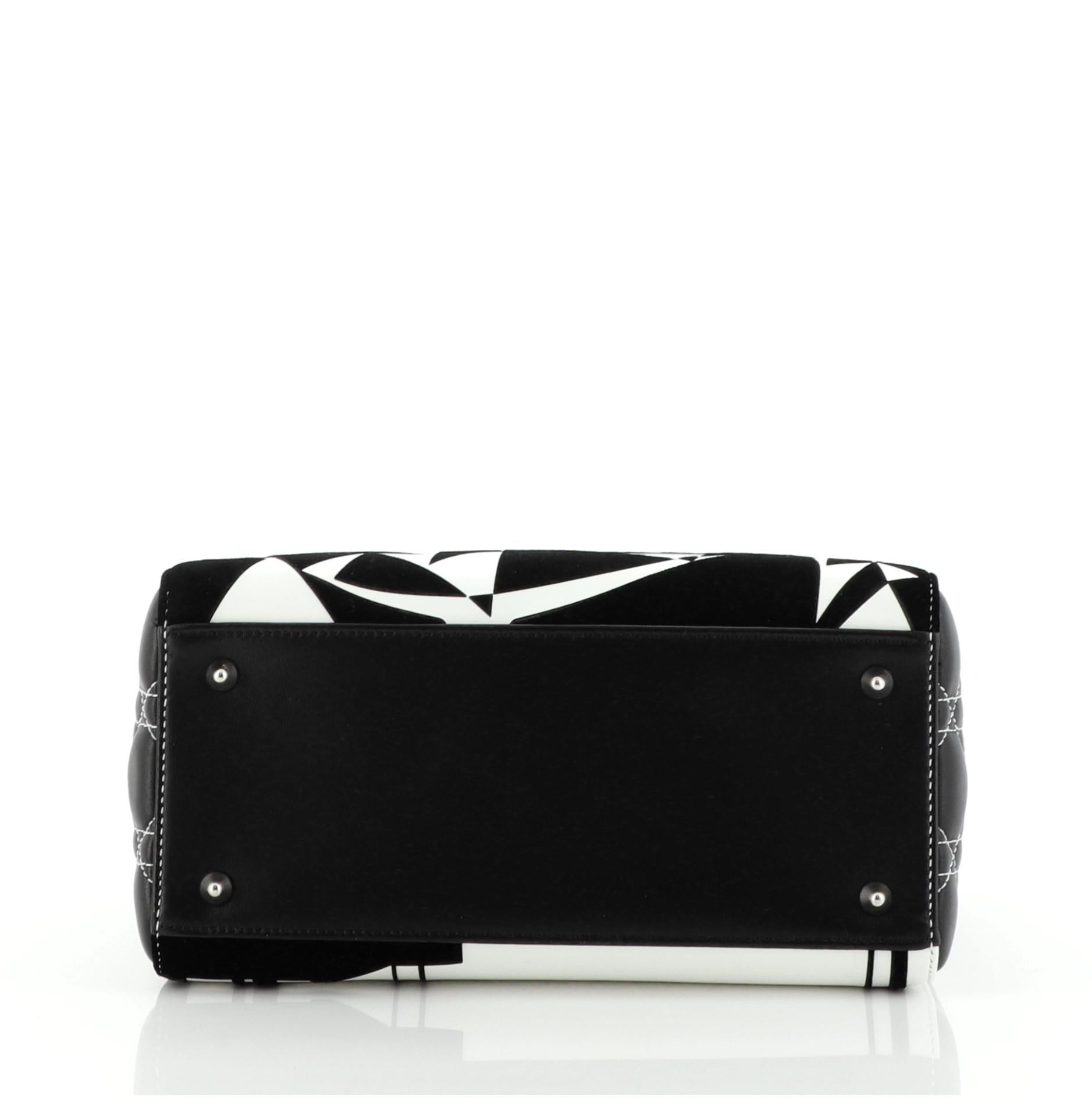 Christian Dior Lady Dior Tasche Limited Edition Matthew Porter Gedrucktes Leder für Damen oder Herren