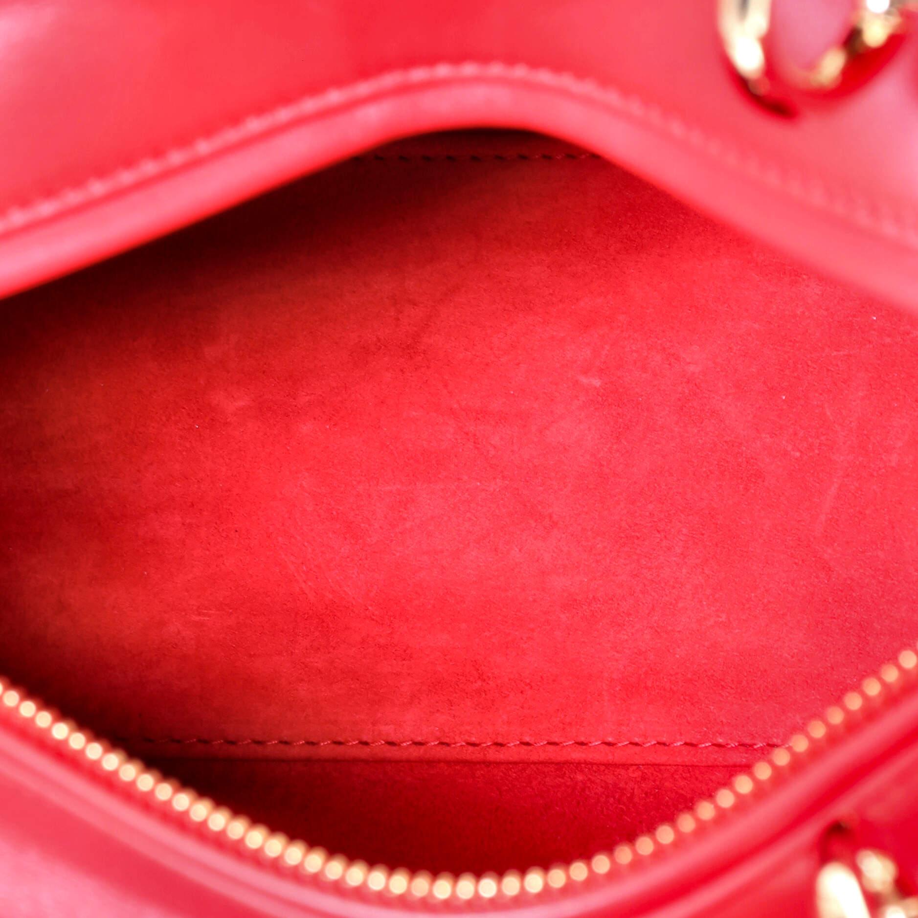 Red Christian Dior Lady Dior Bag Limited Edition Niki de Saint Phalle Embroid