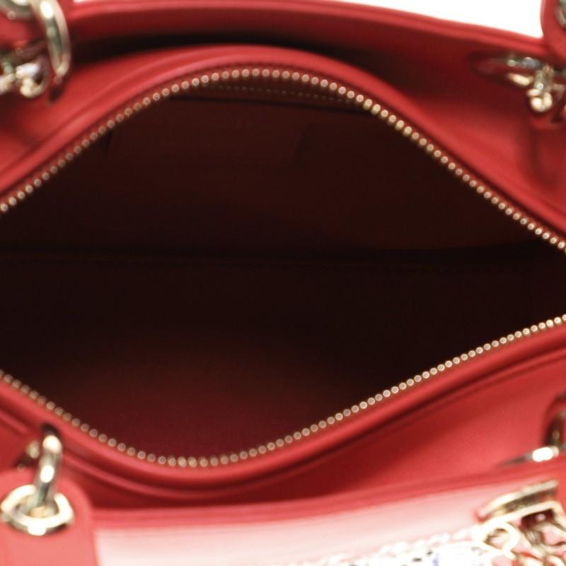 Pink Christian Dior Lady Dior Bag Limited Edition Niki de Saint Phalle Embroidered
