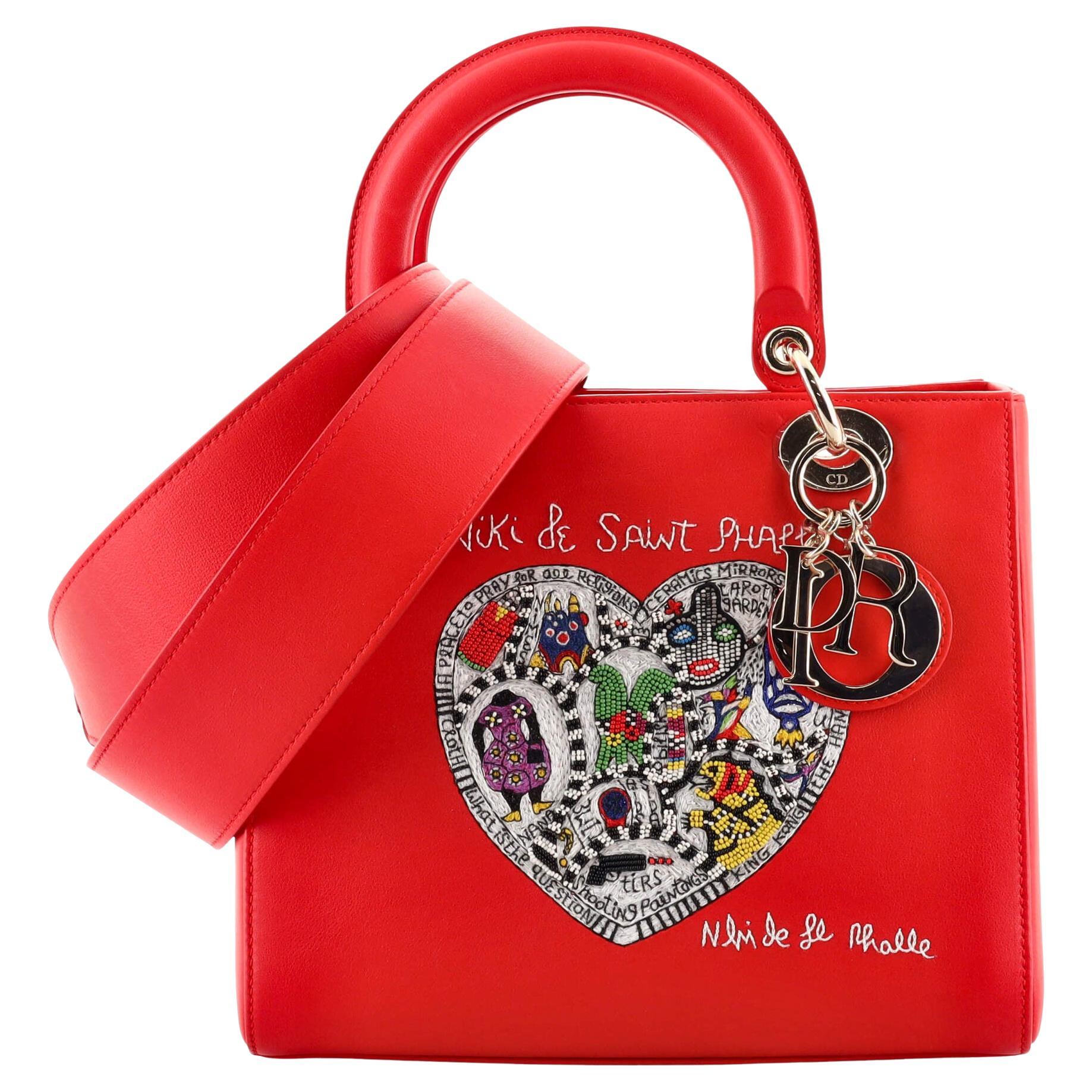 Christian Dior Lady Dior Bag Limited Edition Niki de Saint Phalle  Embroidered at 1stDibs