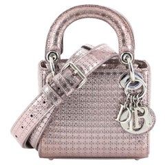 Christian Dior Lady Dior Bag Micro Cannage Perforated Calfskin Mini at ...