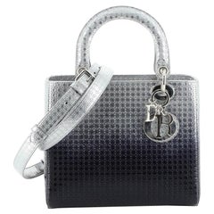 Christian Dior Lady Dior Bag Ombre Micro Cannage Perforated Calfskin at ...