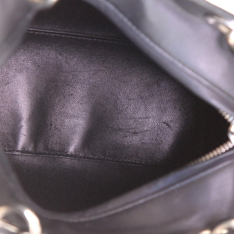 Christian Dior Lady Dior Bag Patch Embellished Leather Medium For Sale 1