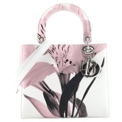Christian Dior Lady Dior Bag Printed Leather Medium