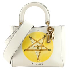 Sac Christian Dior Lady Dior en cuir imprimé, taille moyenne