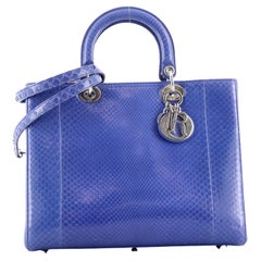 Christian Dior Lady Dior Bag Python Large
