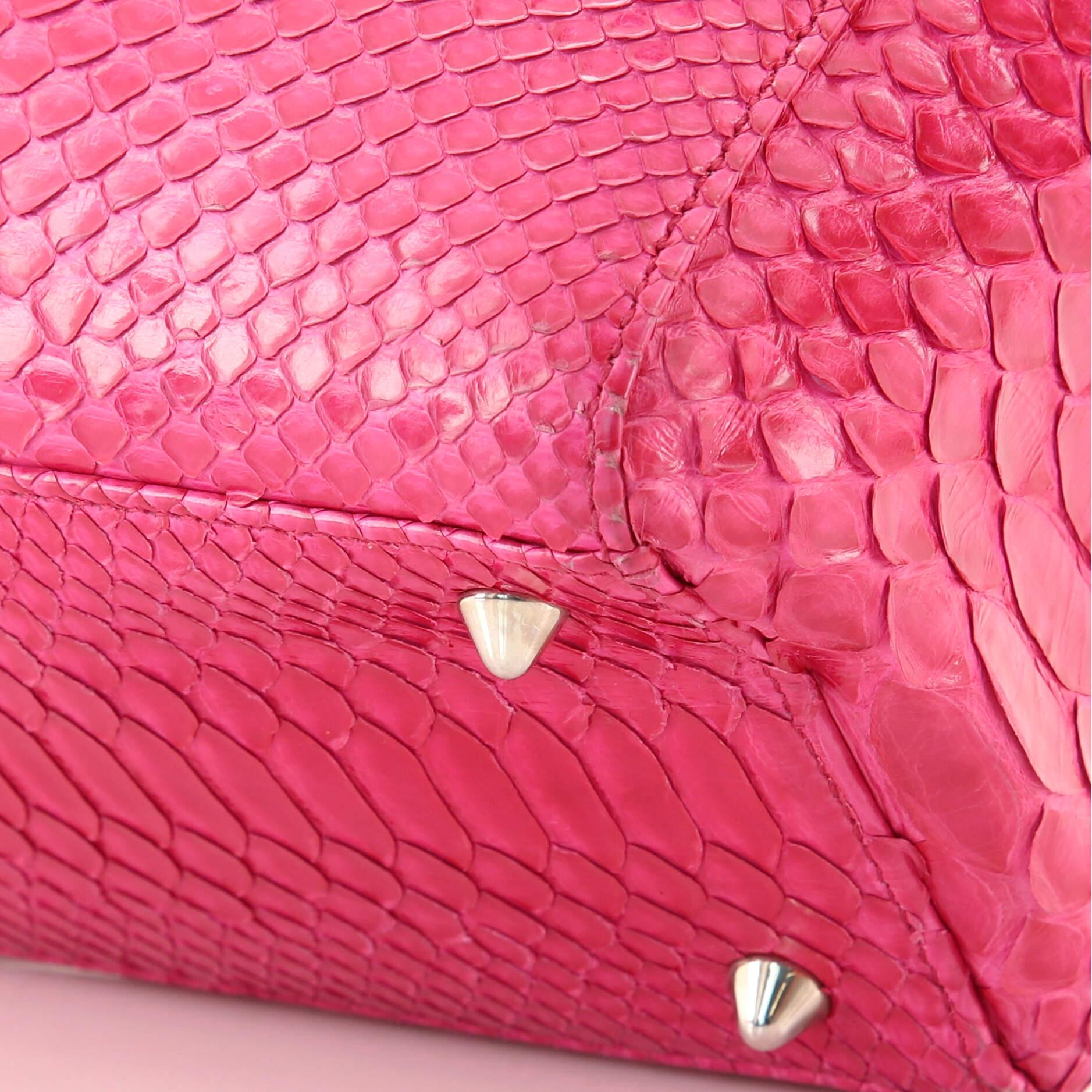 Christian Dior Lady Dior Bag Python Medium In Good Condition In NY, NY