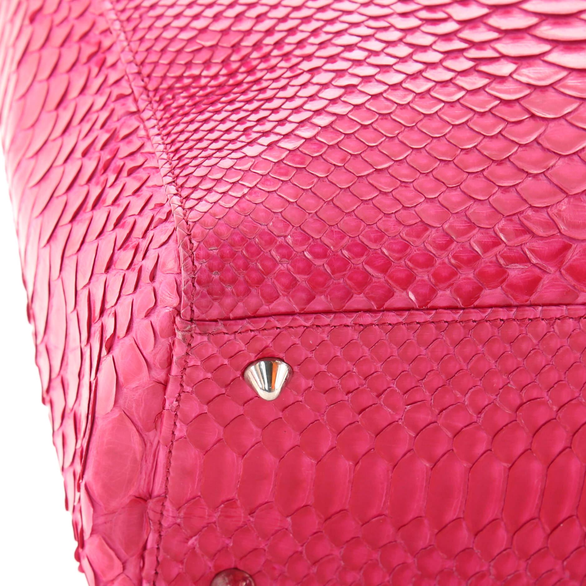 Christian Dior Lady Dior Bag Python Medium 2