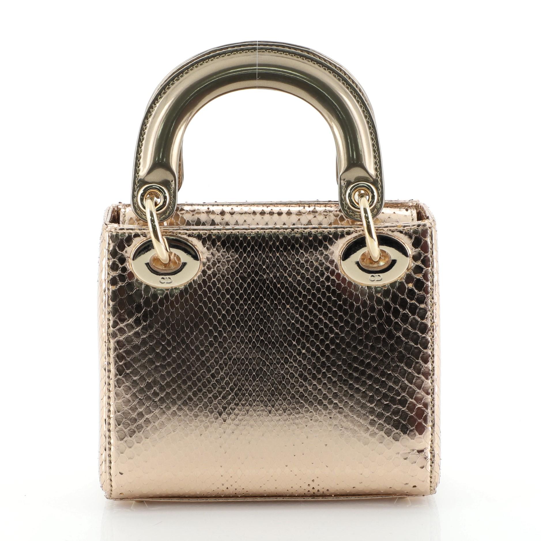 lady dior snakeskin bag