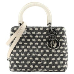 Christian Dior Lady Dior Tasche Tweed mit Harz Medium